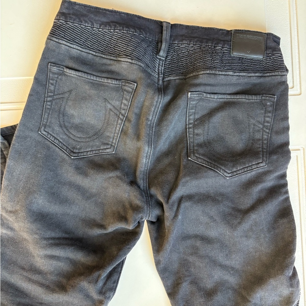 True‎ Religion Moto Leggings Black Size SP - Picture 7 of 7